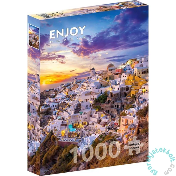 Enjoy 1000 db-os puzzle - Sunset over Santorini (1260)