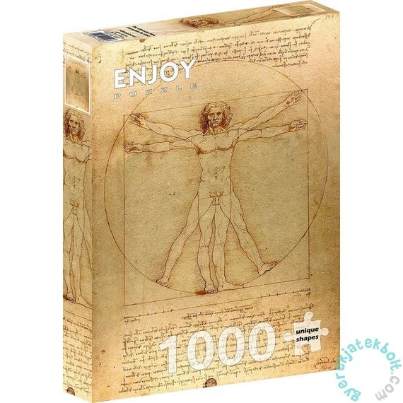 Enjoy 1000 db-os puzzle - The Vitruvian Man (1557)