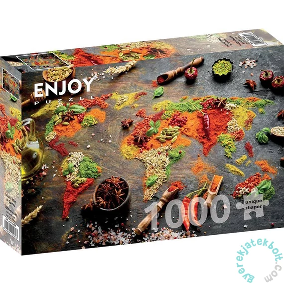 Enjoy 1000 db-os puzzle - World Map in Spices (1461)