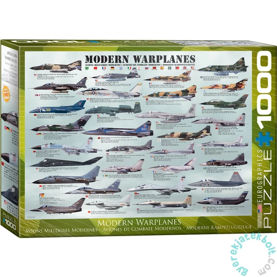 EuroGraphics 1000 db-os puzzle - Modern Warplanes (6000-0076)