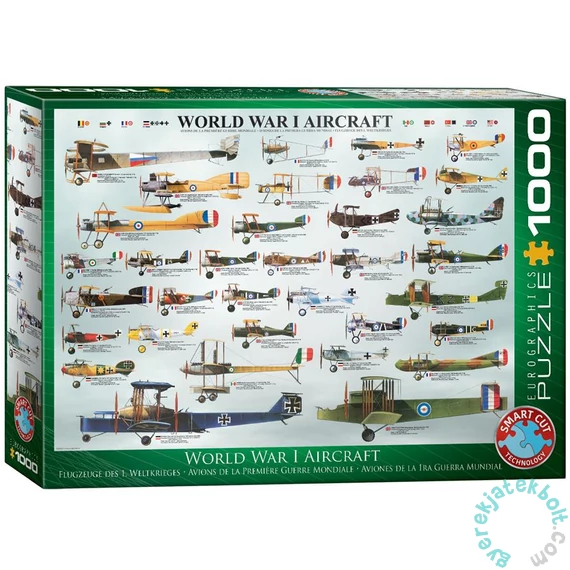 EuroGraphics 1000 db-os puzzle - World War I Aircraft (6000-0087)