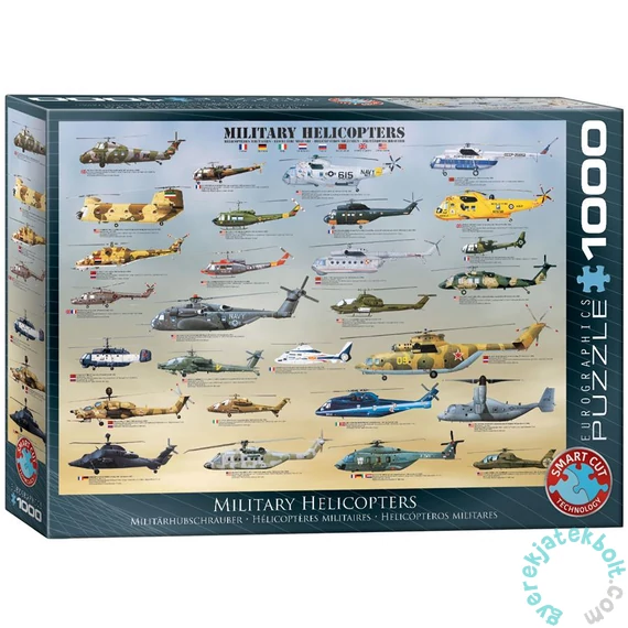 EuroGraphics 1000 db-os puzzle - Military Helicopters (6000-0088)