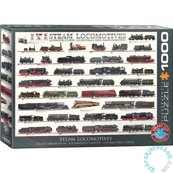 EuroGraphics 1000 db-os puzzle - Steam Locomotives (6000-0090)