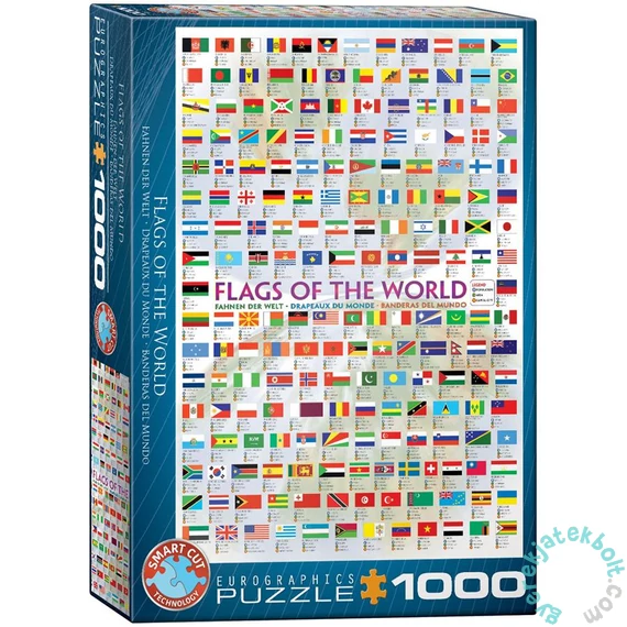 EuroGraphics 1000 db-os puzzle - Flags of the World (6000-0128)