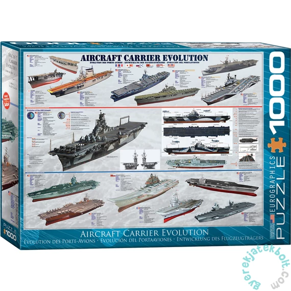 EuroGraphics 1000 db-os puzzle - Aircraft Carrier Evolution (6000-0129)
