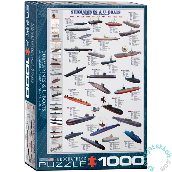 EuroGraphics 1000 db-os puzzle - Submarines &amp; U-Boats (6000-0132)