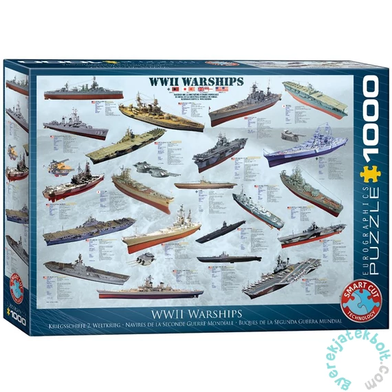 EuroGraphics 1000 db-os puzzle - WWII Warships (6000-0133)