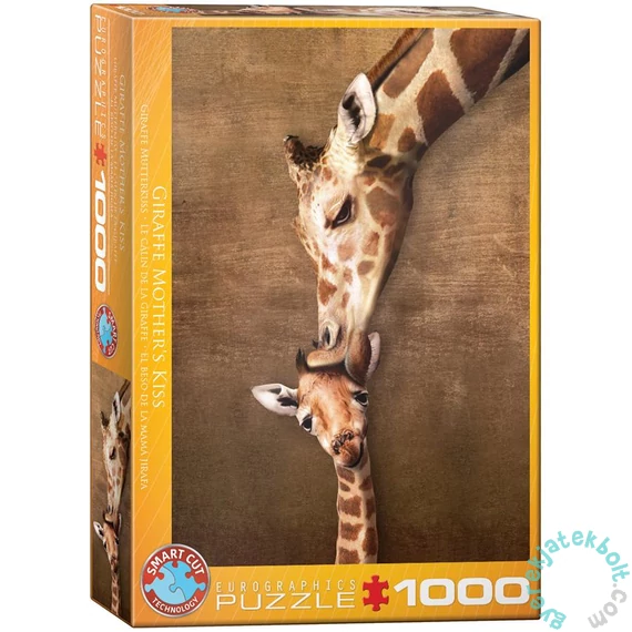 EuroGraphics 1000 db-os puzzle - Giraffe Mother's Kiss (6000-0301)