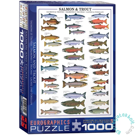 EuroGraphics 1000 db-os puzzle - Salmon &amp; Trout (6000-0311)