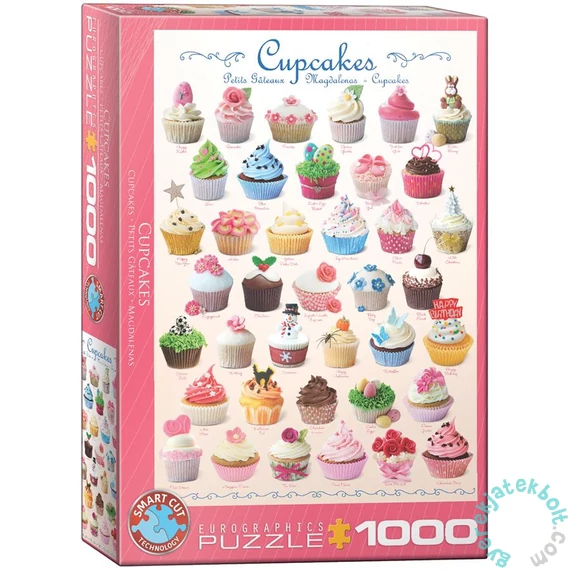 EuroGraphics 1000 db-os puzzle - Cupcakes (6000-0409)