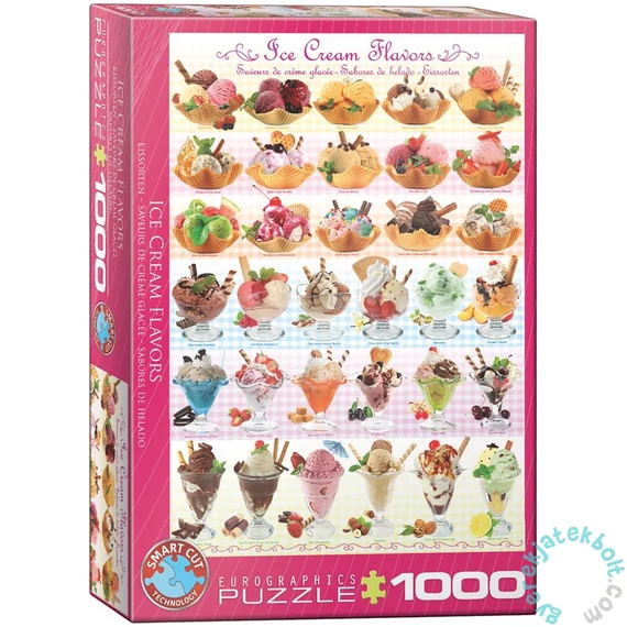 EuroGraphics 1000 db-os puzzle - Ice Cream Flavours (6000-0590)