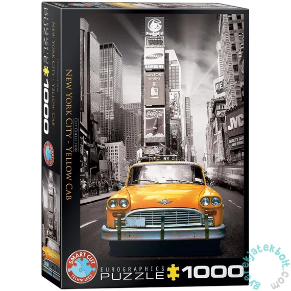 EuroGraphics 1000 db-os puzzle - New York City, Yellow Cab (6000-0657)