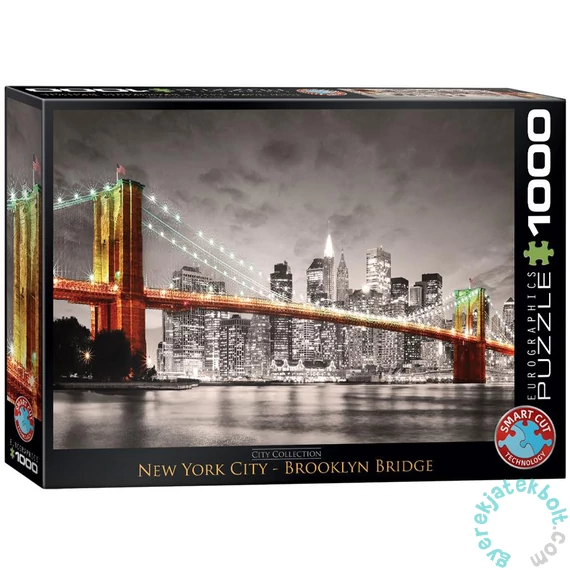 EuroGraphics 1000 db-os puzzle - New York City, Brooklyn Bridge (6000-0662)