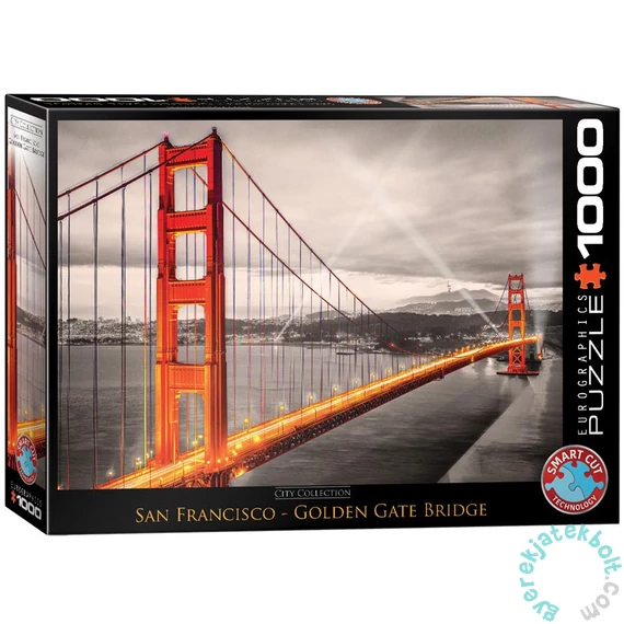 EuroGraphics 1000 db-os puzzle - San Francisco, Golden Gate Bridge (6000-0663)