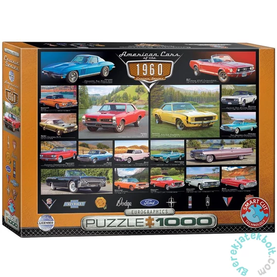 EuroGraphics 1000 db-os puzzle - American Cars of the 1960s (6000-0677)