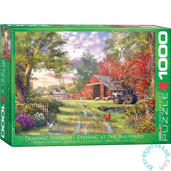 EuroGraphics 1000 db-os puzzle - Evening at the Barnyard (6000-0715)