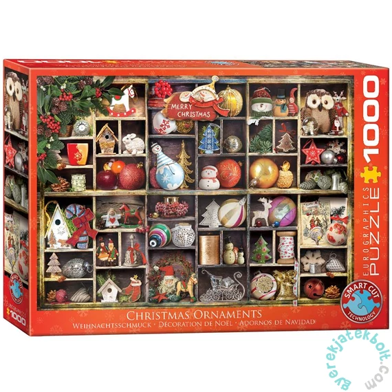EuroGraphics 1000 db-os puzzle - Christmas Ornaments (6000-0759)