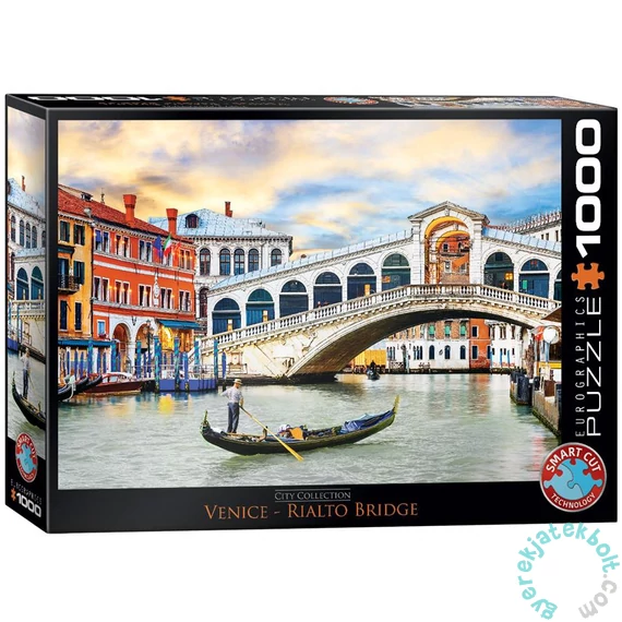 EuroGraphics 1000 db-os puzzle - Rialto Bridge, Venice (6000-0766)