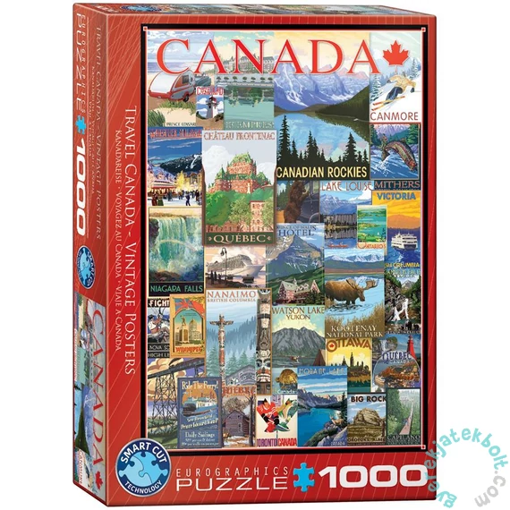 EuroGraphics 1000 db-os puzzle - Travel  Canada - (6000-0778)