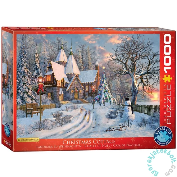 EuroGraphics 1000 db-os puzzle - Christmas Cottage, Dominic Davison (6000-0790)