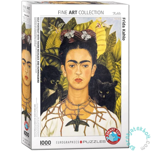 EuroGraphics 1000 db-os puzzle - Self-Portrait with Hummingbirds, Frida Kahlo (6000-0802)