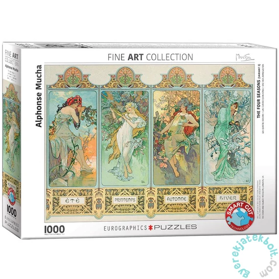 EuroGraphics 1000 db-os puzzle - The Four Seasons, Mucha (6000-0824)