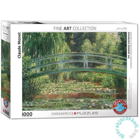 EuroGraphics 1000 db-os puzzle - The Japanase Footbridge, Monet (6000-0827)