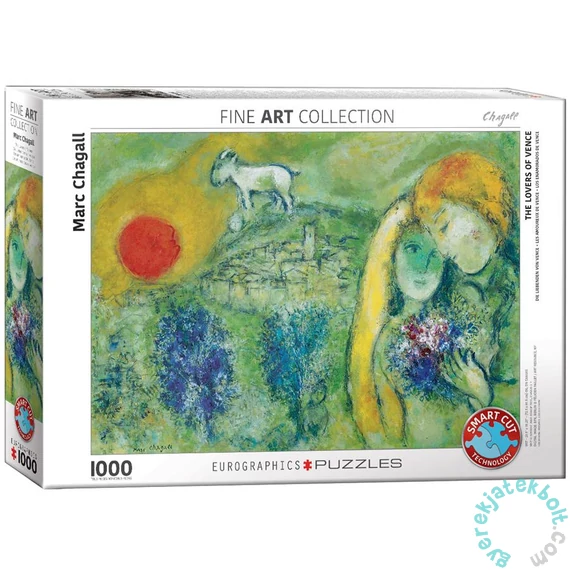 EuroGraphics 1000 db-os puzzle - The Lovers of Vence, Chagall (6000-0848)