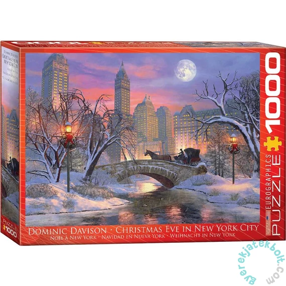 EuroGraphics 1000 db-os puzzle - Christmas Eve in New York, Dominic Davison (6000-0915)