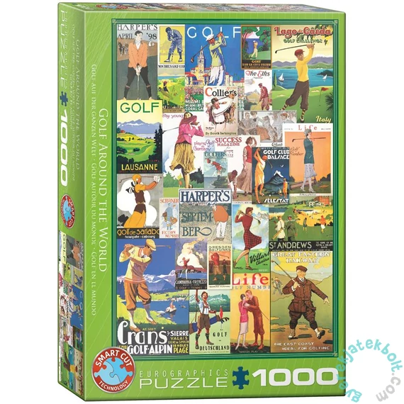 EuroGraphics 1000 db-os puzzle - Golf Around the World (6000-0933)