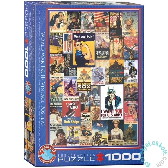 EuroGraphics 1000 db-os puzzle - World War I &amp; II (6000-0937)
