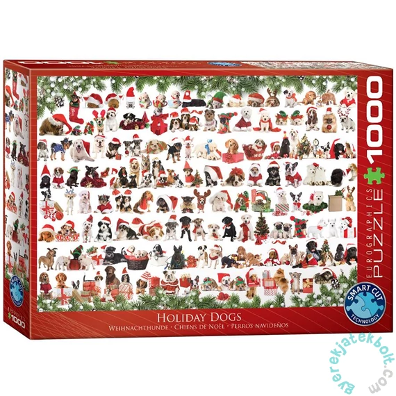 EuroGraphics 1000 db-os puzzle - Holiday Dogs (6000-0939)