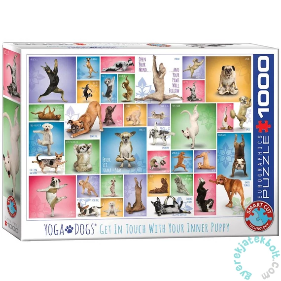 EuroGraphics 1000 db-os puzzle - Yoga Dogs (6000-0954)