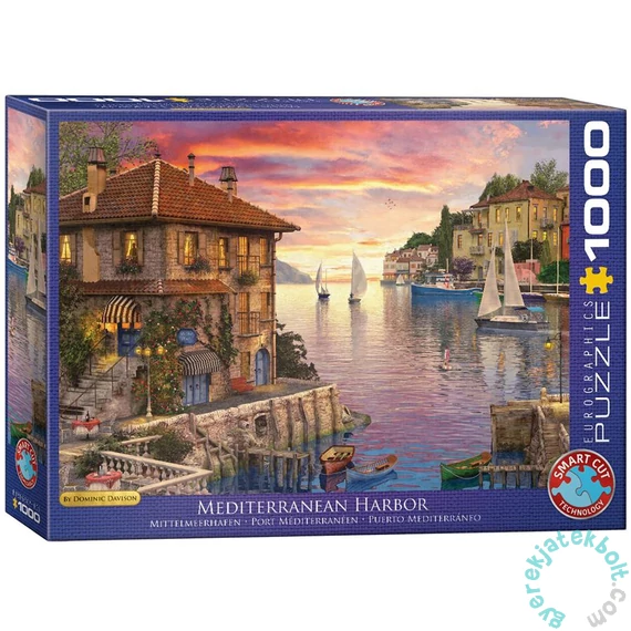 EuroGraphics 1000 db-os puzzle - Mediterranean Harbor, Dominic Davison (6000-0962)