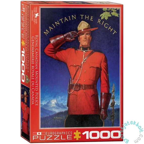 EuroGraphics 1000 db-os puzzle - RCMP Maintain the Right (6000-0972)