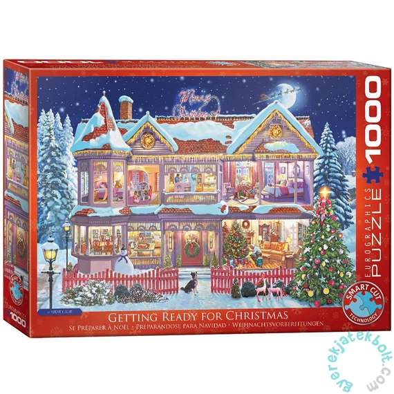 EuroGraphics 1000 db-os puzzle - Getting Ready for Christmas, Steve Crisp (6000-0973)