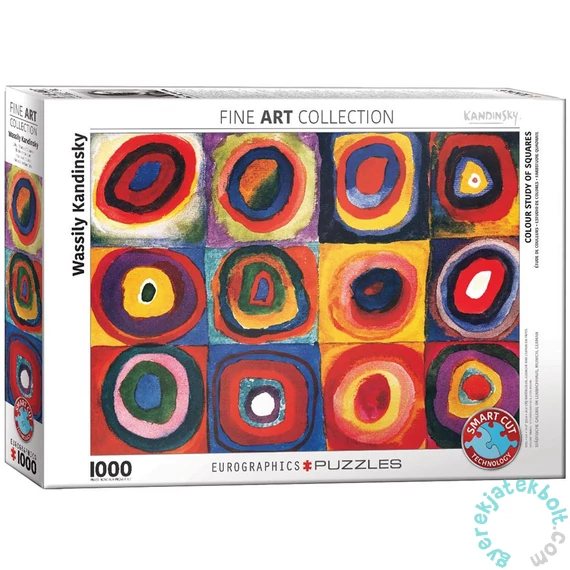 EuroGraphics 1000 db-os puzzle - Colour Study of Squares, Kandinsky (6000-1323)