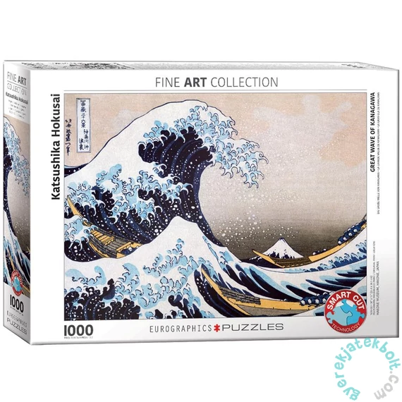 EuroGraphics 1000 db-os puzzle - Great Wave of Kanagawa, Hokusai (6000-1545)