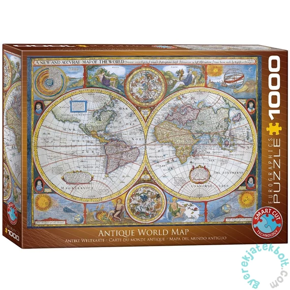 EuroGraphics 1000 db-os puzzle - Antique World Map (6000-2006)