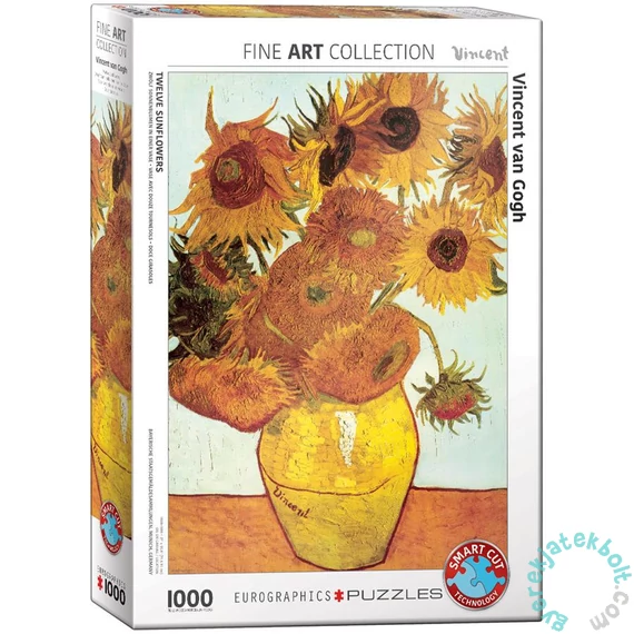 EuroGraphics 1000 db-os puzzle - Twelve Sunflowers, Van Gogh (6000-3688)