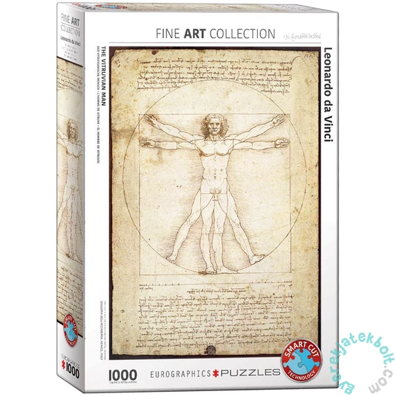 EuroGraphics 1000 db-os puzzle - Leonardo Da Vinci - Vitruvius Man (6000-5098)