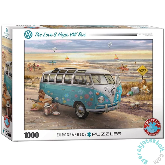 EuroGraphics 1000 db-os puzzle - The Love &amp; Hope VW Bus (6000-5310)