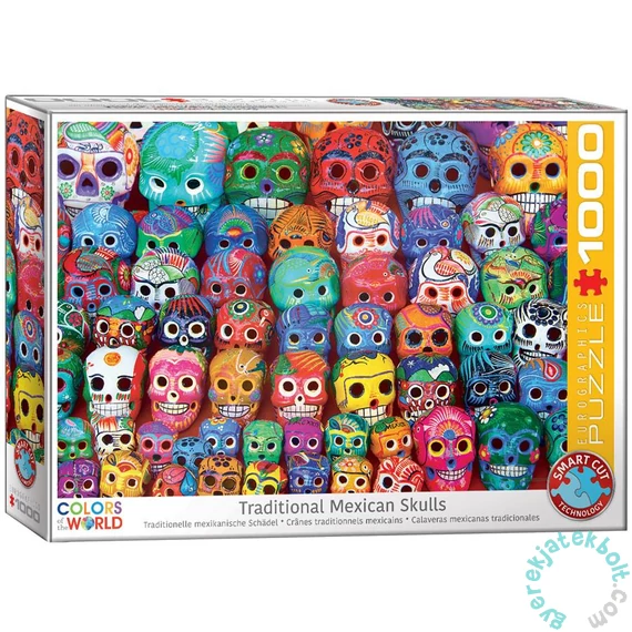 EuroGraphics 1000 db-os puzzle - Traditional Mexican Skulls (6000-5316)