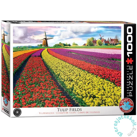 EuroGraphics 1000 db-os puzzle - Tulip Fields, Netherlands (6000-5326)