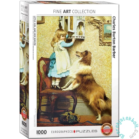 EuroGraphics 1000 db-os puzzle - Little Girl and Her Sheltie, Barber (6000-5330)