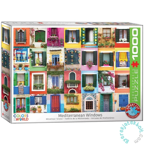 EuroGraphics 1000 db-os puzzle - Mediterranean Windows (6000-5350)