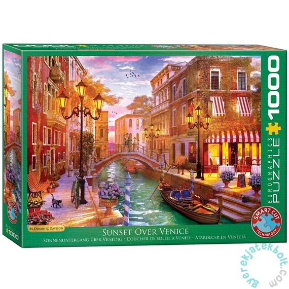 EuroGraphics 1000 db-os puzzle - Sunset Over Venice, Dominic Davison (6000-5353)
