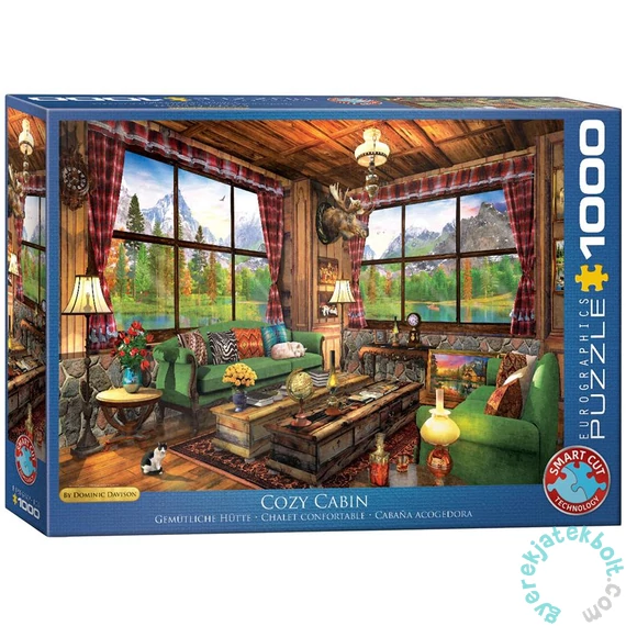 EuroGraphics 1000 db-os puzzle - Cozy Cabin, Dominic Davison (6000-5377)