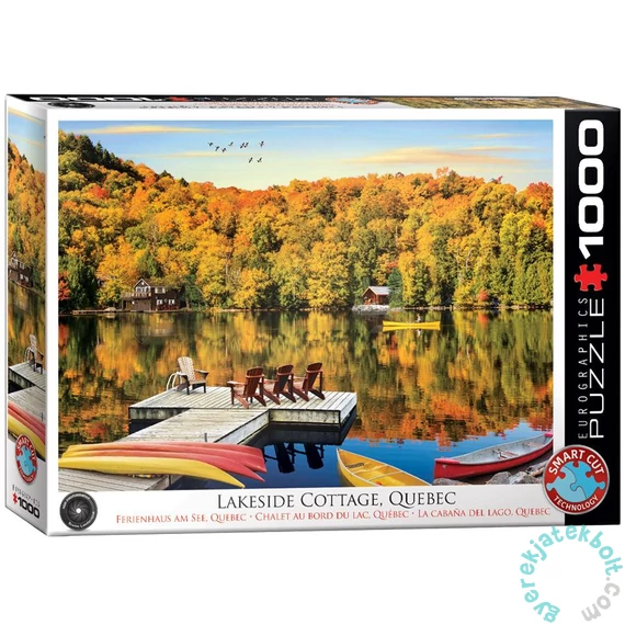 EuroGraphics 1000 db-os puzzle - Lakeside Cottage, Quebec (6000-5427)