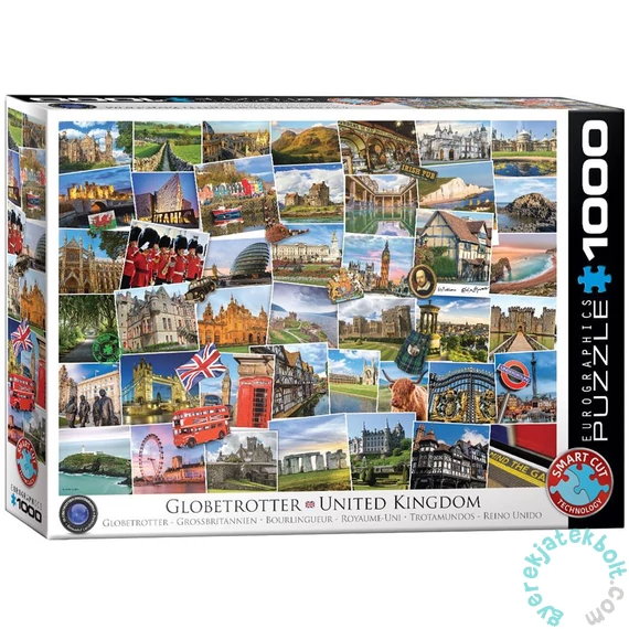 EuroGraphics 1000 db-os puzzle - Globetrotter, United Kingdom (6000-5464)